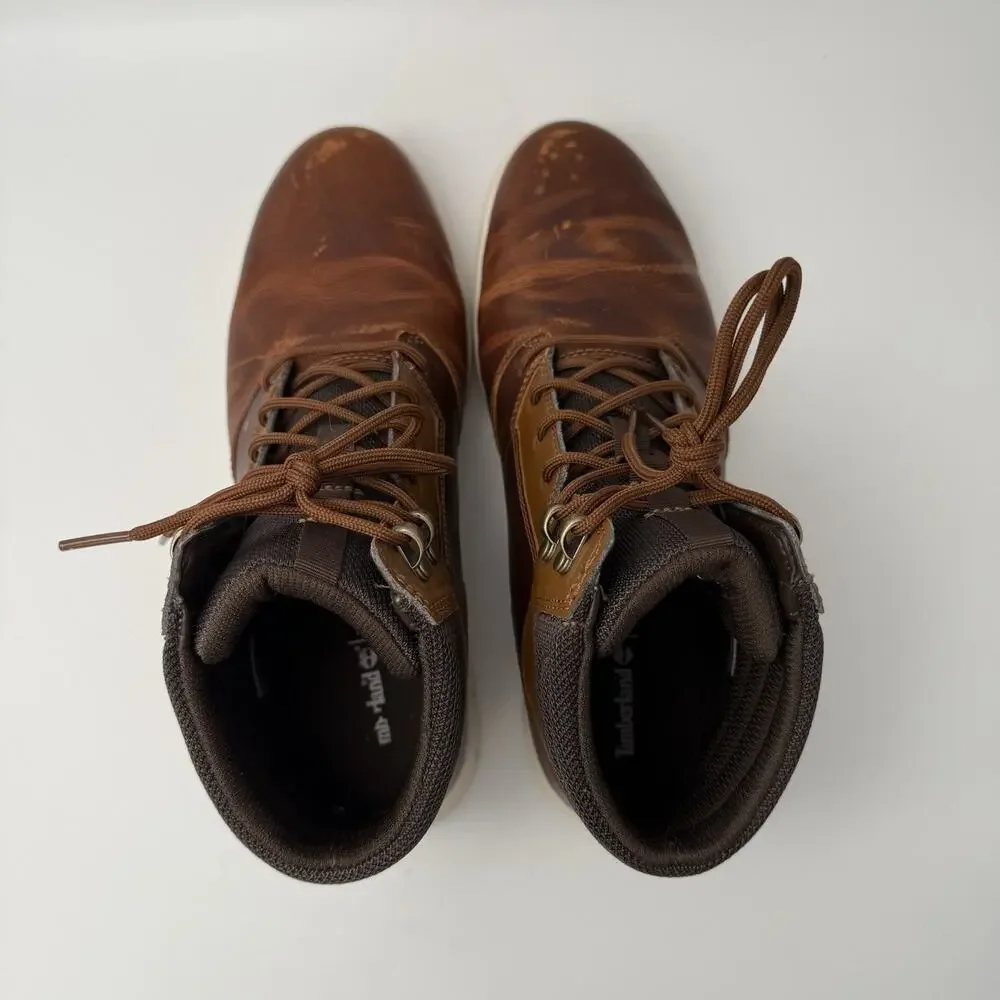 Timberland Graydon Brown Leather Chukka Sneaker Boot HoverLite Lace Up Men’s 9